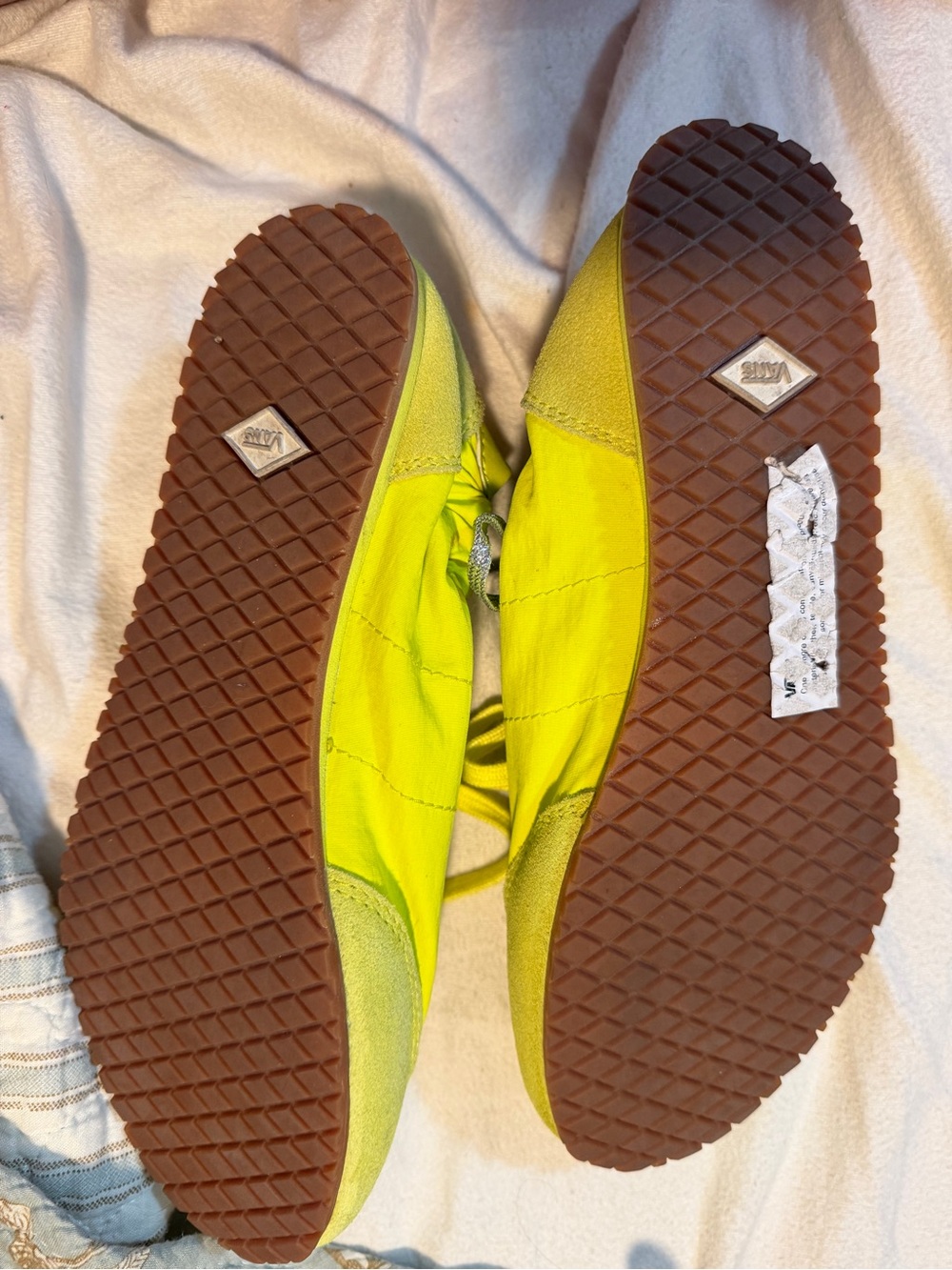 Vans Neon Yellow Ballet Sneakers - Picture 4 of 5